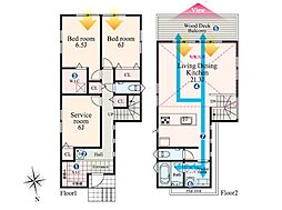 横浜市金沢区富岡東1丁目6　新築戸建　全1棟　1号棟