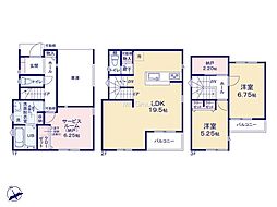 横浜市金沢区六浦東1丁目　新築戸建　全2棟　1号棟