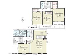 八王子市川口町24−6期　新築戸建　全3棟　2号棟