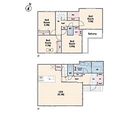 厚木市林3丁目1期 新築戸建 全6棟 1号棟