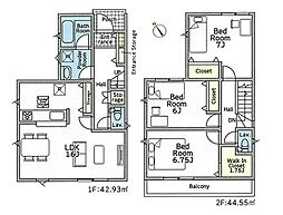 綾瀬市深谷中4丁目第22　新築戸建　全4棟　2号棟