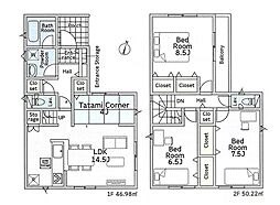 綾瀬市上土棚北2丁目第26　新築戸建　全1棟　1号棟