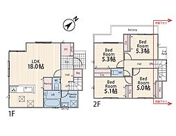 町田市西成瀬3丁目　新築戸建　全3棟　2号棟