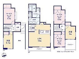 横浜市神奈川区松見町3丁目　新築戸建　全2棟　2号棟