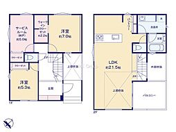 藤沢市鵠沼海岸松が岡2丁目　新築戸建　全2棟　B号棟