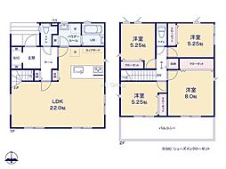 横浜市栄区桂台西2丁目6期　新築戸建　全1棟　1号棟