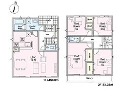 厚木市関口第18　新築戸建　全2棟　1号棟
