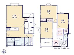 横浜市南区清水ヶ丘　新築戸建　全3棟　B号棟
