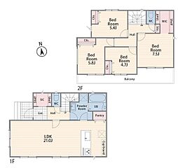 横浜市港北区大曽根台4期 新築戸建 全1棟 1号棟