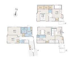 横浜市中区北方町2丁目　新築戸建　全2棟　2号棟