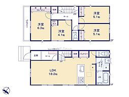 相模原市中央区横山4丁目1期 新築戸建 全2棟 2号棟