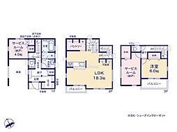横浜市金沢区六浦東1丁目第3　新築戸建　全1棟　1号棟