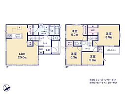 海老名市社家2丁目　新築戸建　全2棟　2号棟