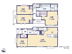 八王子市北野町6期 新築戸建 全5棟 4号棟