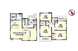 八王子市兵衛2丁目1期　新築戸建　全4棟　1号棟