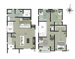 相模原市南区麻溝台7丁目3期　新築戸建　全3棟　1号棟