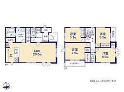 横浜市栄区桂台西2丁目　新築戸建　全3棟　2号棟