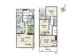 平塚市御殿1丁目　新築戸建　全2棟　1号棟