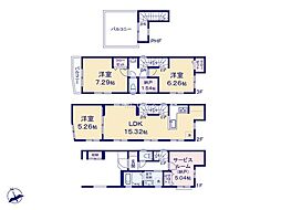 川崎市幸区塚越2丁目　新築戸建　全2棟　2号棟
