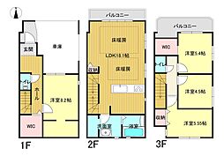 川崎市高津区久地4丁目1期　新築戸建　全2棟　1号棟