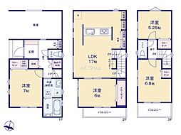 川崎市川崎区京町3丁目2期　新築戸建　全1棟　1号棟