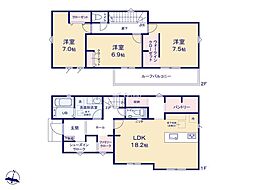 平塚市虹ケ浜第3期　新築戸建　全1棟　1号棟