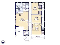 綾瀬市深谷南1丁目3期　新築戸建　全1棟