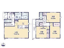 厚木市妻田北3丁目4期　新築戸建　全2棟　1号棟