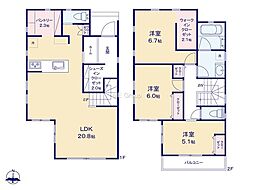 座間市入谷東4丁目　新築戸建　全16棟　6号棟