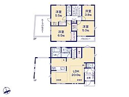 横浜市緑区北八朔町第2　新築戸建　全1棟　A号棟