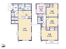 川崎市麻生区多摩美1丁目121第2期　新築戸建　全4棟　2号棟