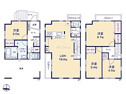 藤沢市片瀬1丁目1期　新築戸建　全2棟　1号棟