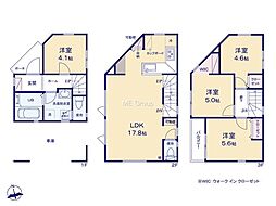 川崎市幸区東古市場　新築戸建　全4棟　B号棟
