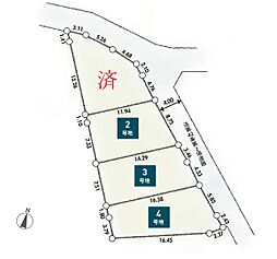 海老名市上今泉1丁目第2期　土地　全3区画　4号地