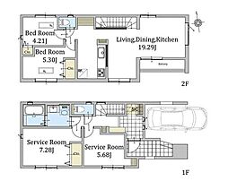 横浜市港北区下田町6丁目2 新築戸建 全4棟 2号棟