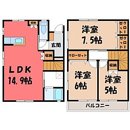 宇都宮市平松町の一戸建て