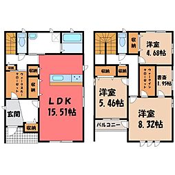 宇都宮市戸祭2丁目の一戸建て