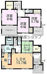 ワイウッドコート小山市若木町第1期　6号棟