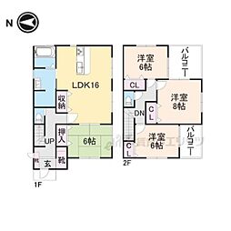 北葛城郡上牧町松里園2丁目の一戸建て