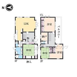 橿原市北妙法寺町の一戸建て