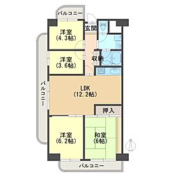 ユニハイム千里丘II1号棟 2Ｆ