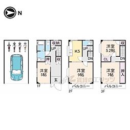 交野市郡津４丁目の一戸建て