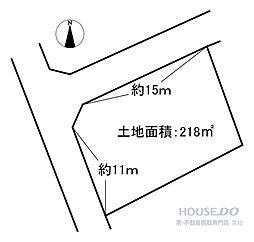 取手市下高井の角地の閑静な住宅街の売り土地