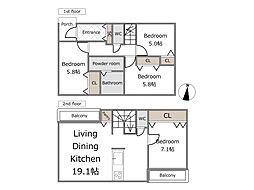 白百合1丁目　建築条件付売地