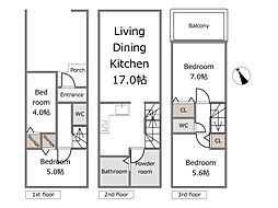 鶴ヶ峰2丁目　建築条件付売地全3棟