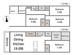 下和田　建築条件付売地全2区画