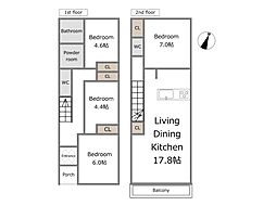 宮沢1丁目　建築条件付売地全2棟