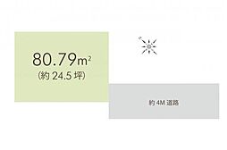 更地　坂戸市千代田2丁目　土地