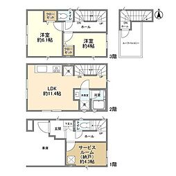 川崎市中原区新城３丁目の一戸建て