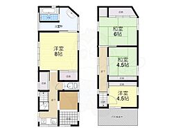 大阪市淀川区十八条３丁目の一戸建て